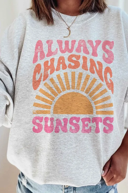ALWAYS CHASING SUNSETS GRAPHIC SWEATSHIRT *Online Only*