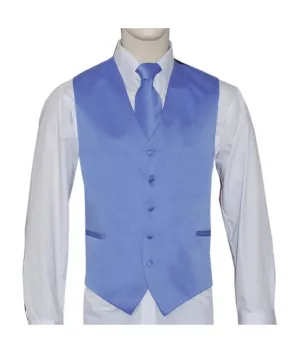 Baby Blue Vest and Tie Set