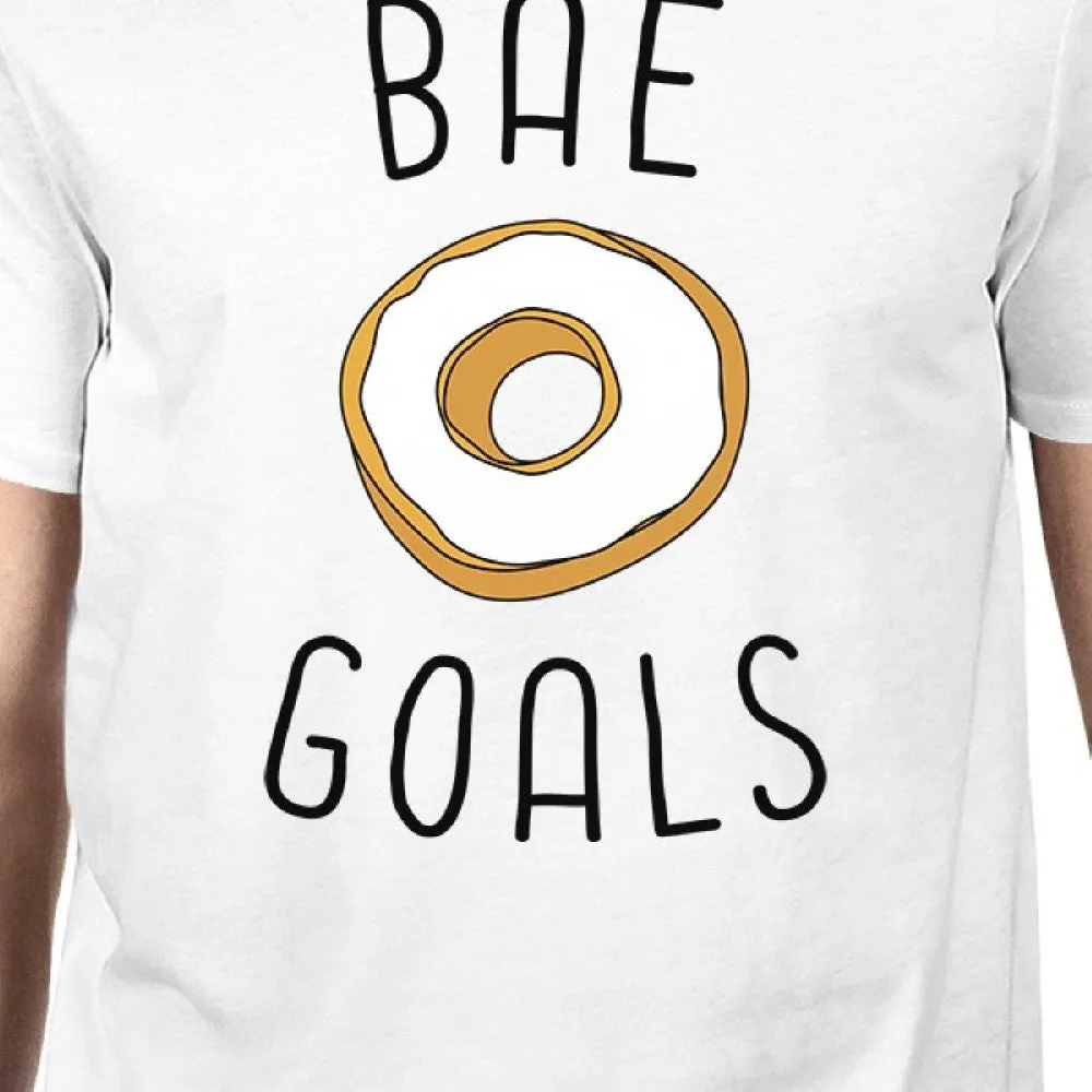 Bae Goals Men's White T-shirt Trendy Graphic Tee For His Birthday