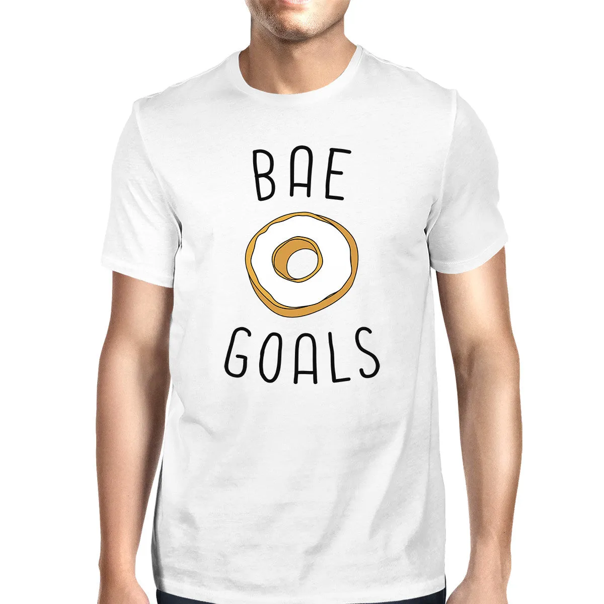 Bae Goals Men's White T-shirt Trendy Graphic Tee For His Birthday
