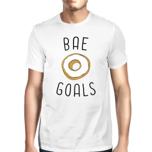 Bae Goals Men's White T-shirt Trendy Graphic Tee For His Birthday