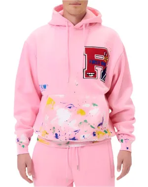 Chenille Patch & Hand Paint Hoodie