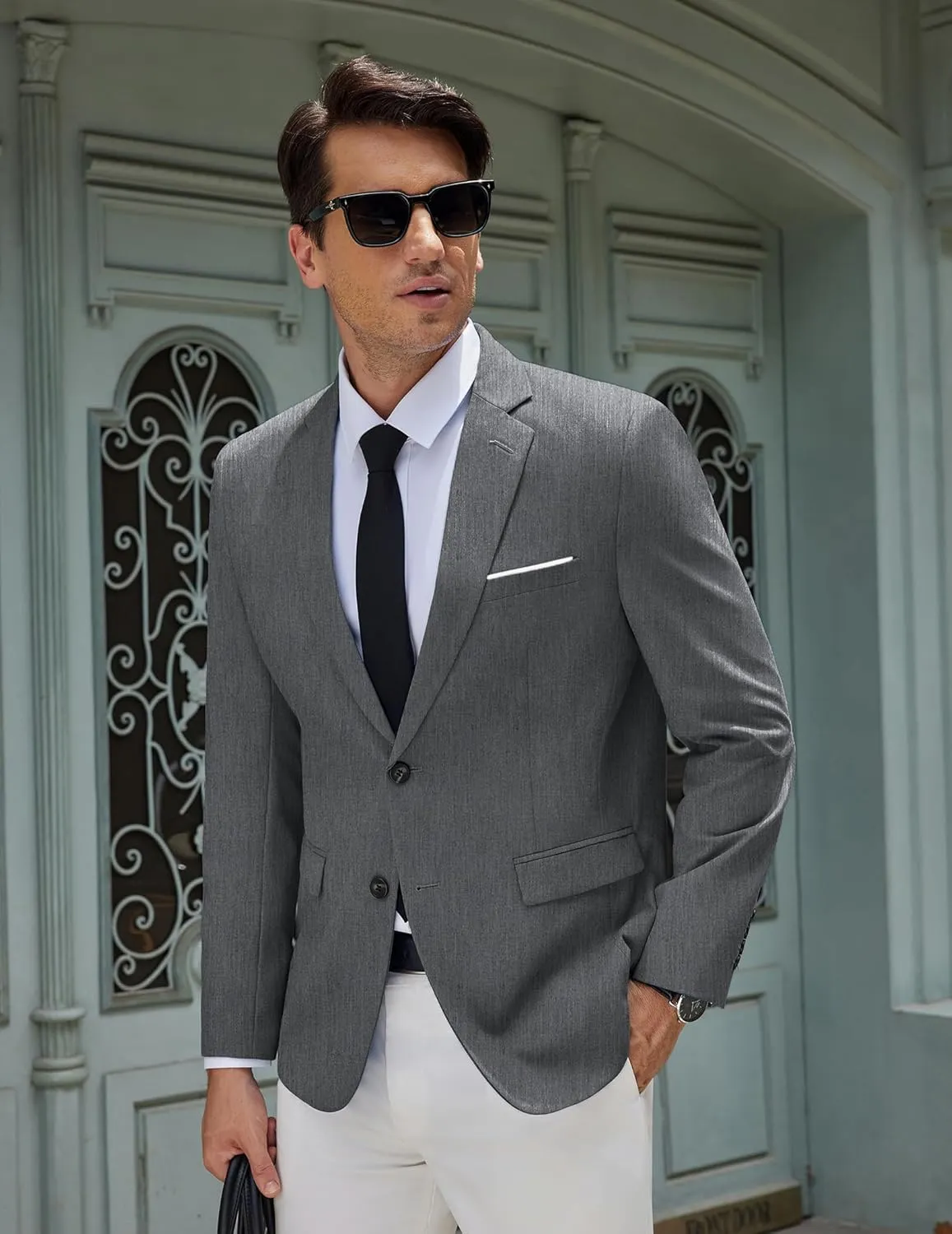 COOFANDY Men's Casual Blazer Slim Fit Sport Coat Suit Jacket Lightweight Two Button Blazer Jacket