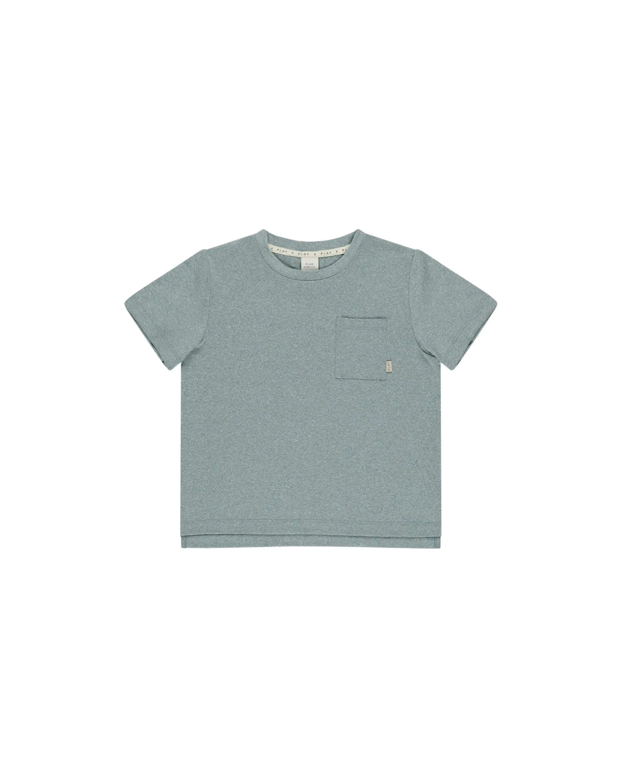 Cove Essential Pocket Tee, Heathered Ocean