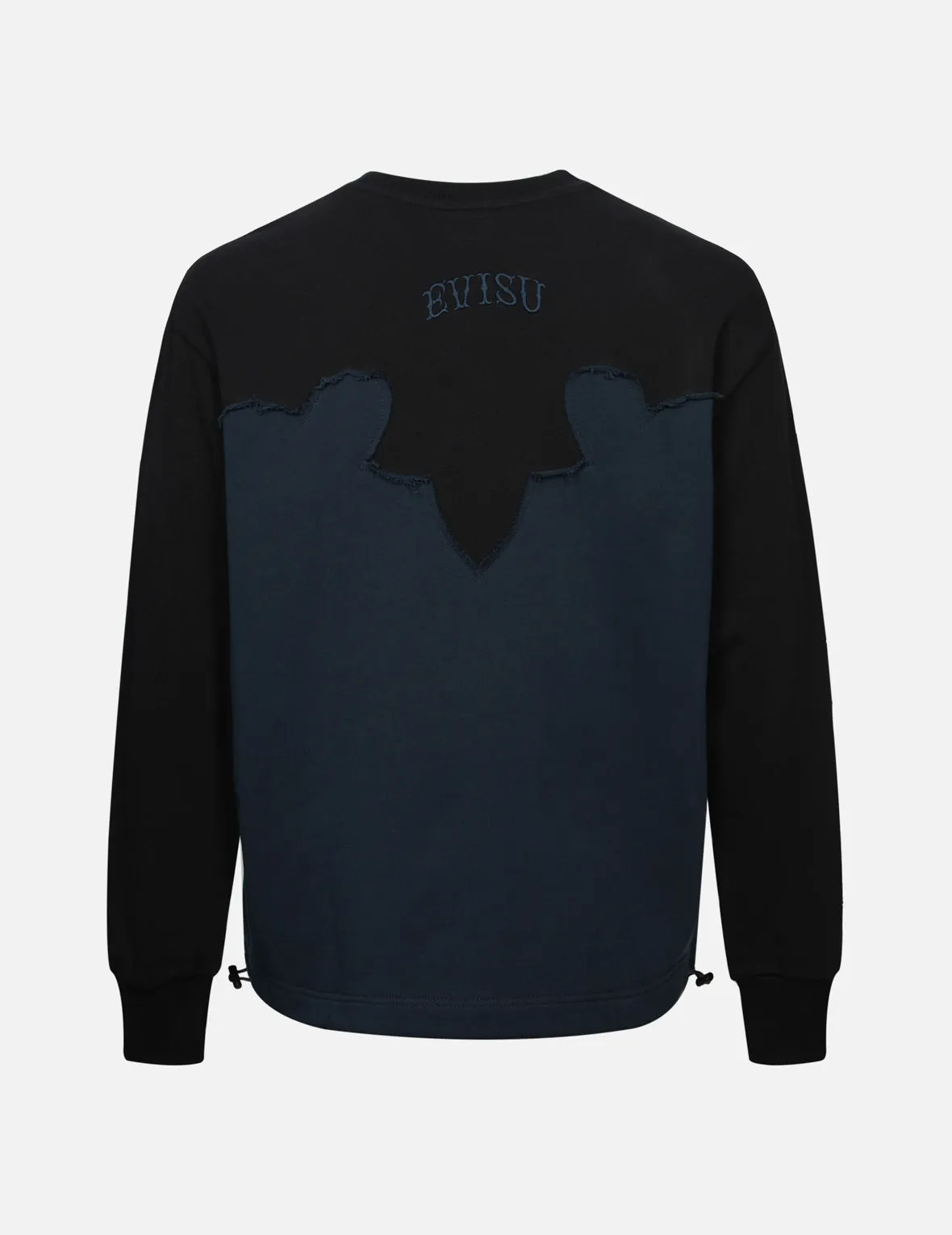 Deconstructed Contrast Relax Fit Sweatshirt
