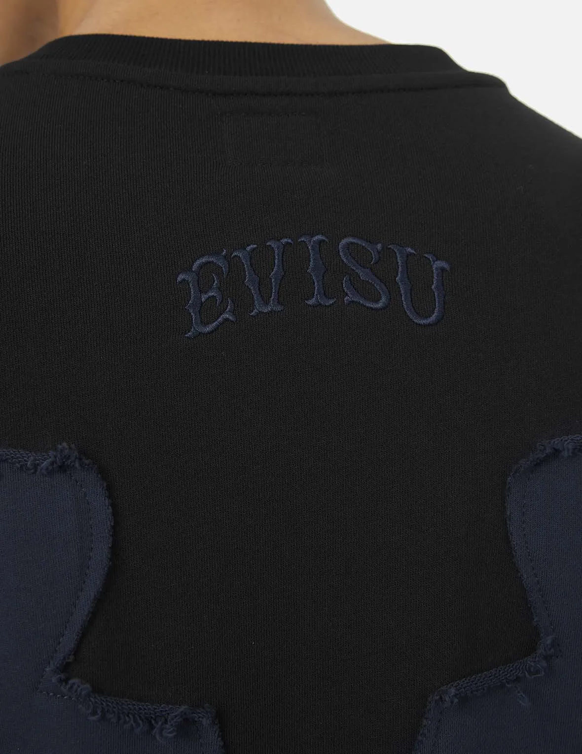 Deconstructed Contrast Relax Fit Sweatshirt