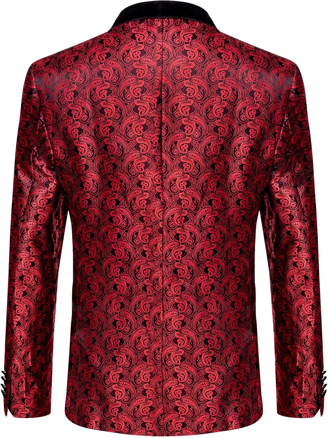 DiBanGu Mens Blazer One Button Shawl Lapel Tuxedo Sport Coat Casual Dress Suit Jacket for Men Wedding Party Prom