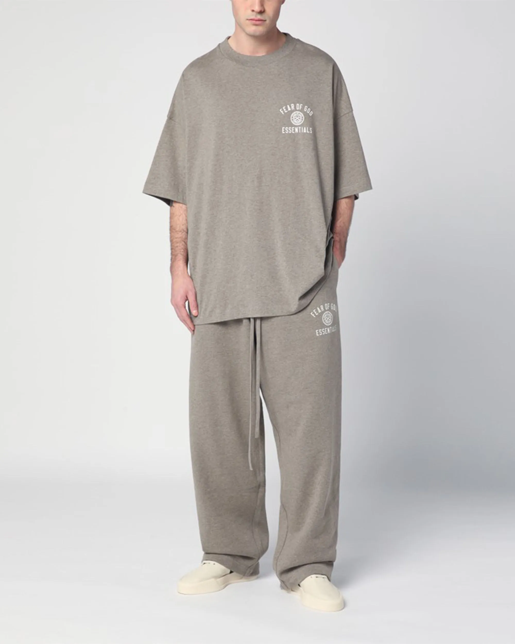Fleece Relaxed Sweatpant 'University' - Heather Gray