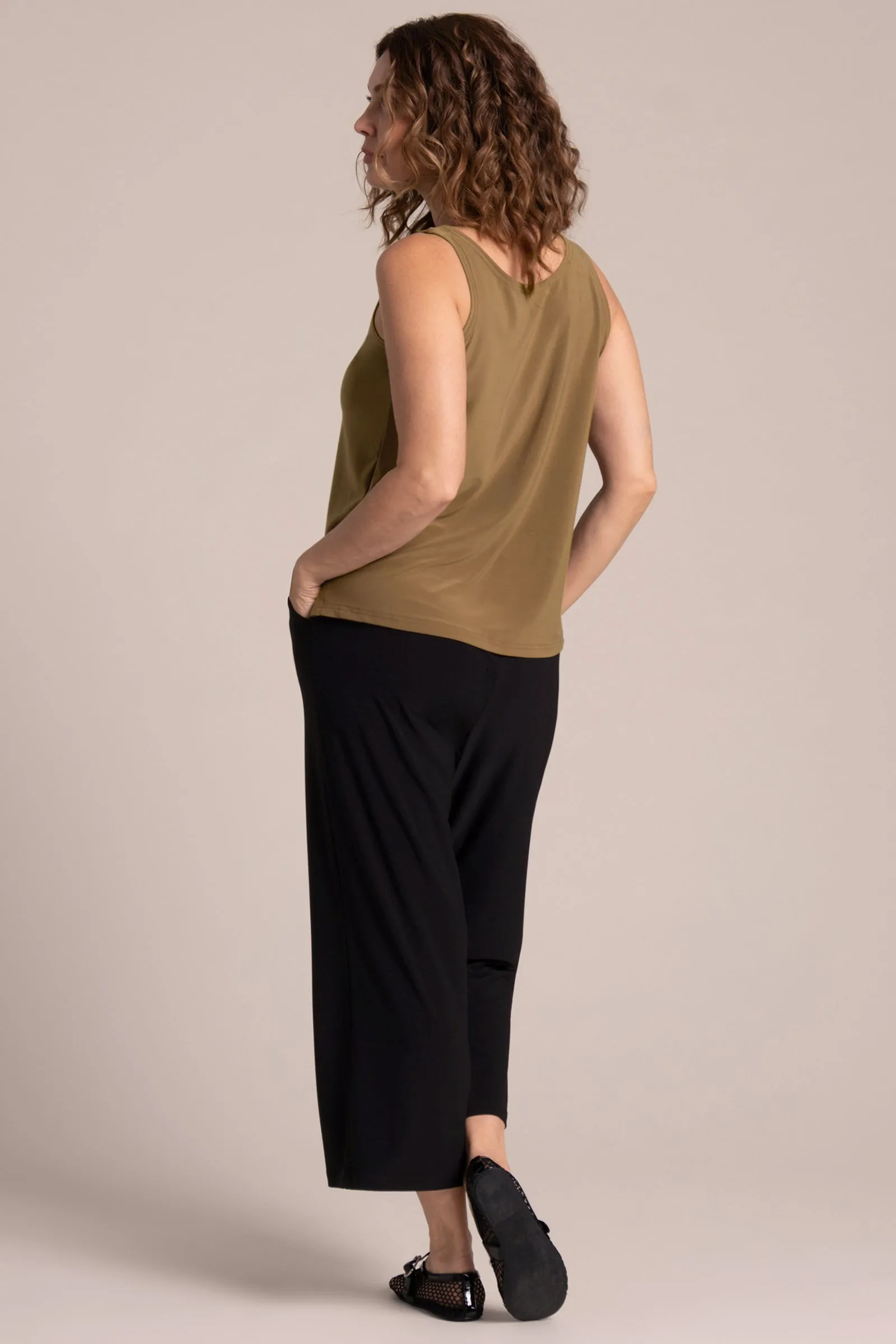 Go To Tank Relax Short | Sepia