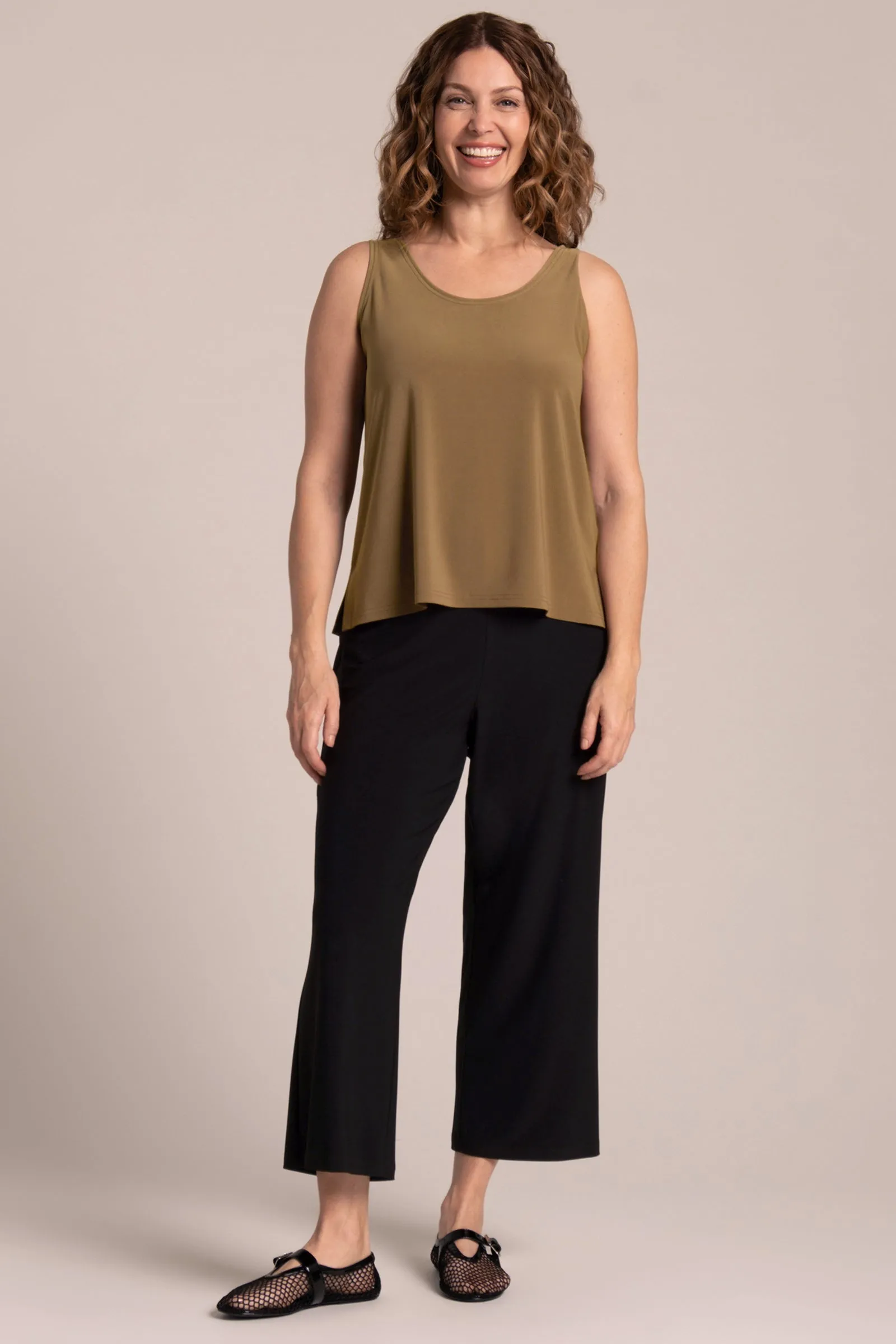 Go To Tank Relax Short | Sepia
