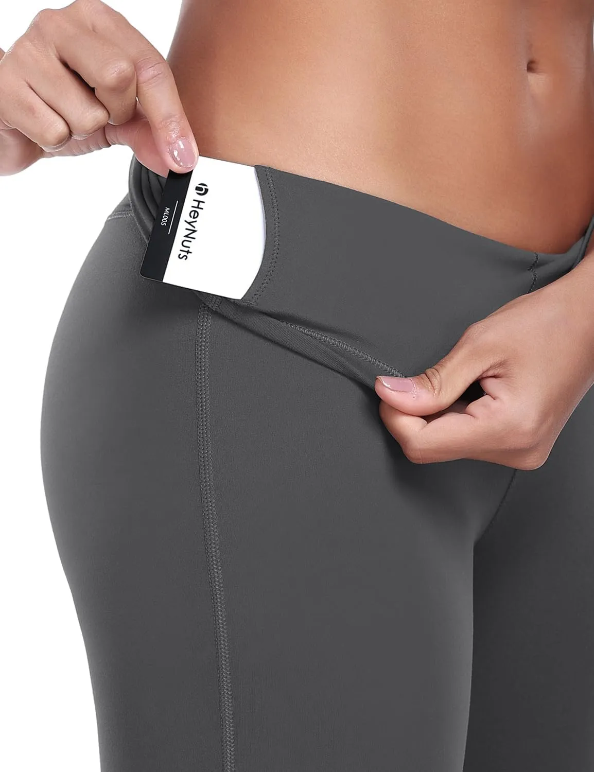 HeyNuts Harmony Flare Leggings 29"/30.5"/32.5"/34.5", High Waisted Tummy Control Wide Leg Bootcut Yoga Pants Lounge Soft