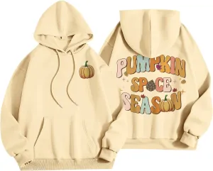 Hoodies For Teen Girls Long Sleeve O Neck Casual Drawstring Letter Printed Pullover Tops