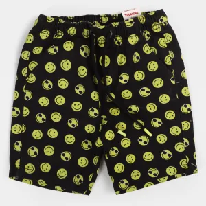 Infant Boys Cotton Short Smile | BLACK