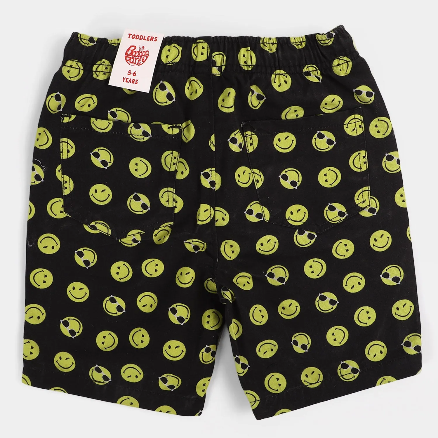 Infant Boys Cotton Short Smile | BLACK