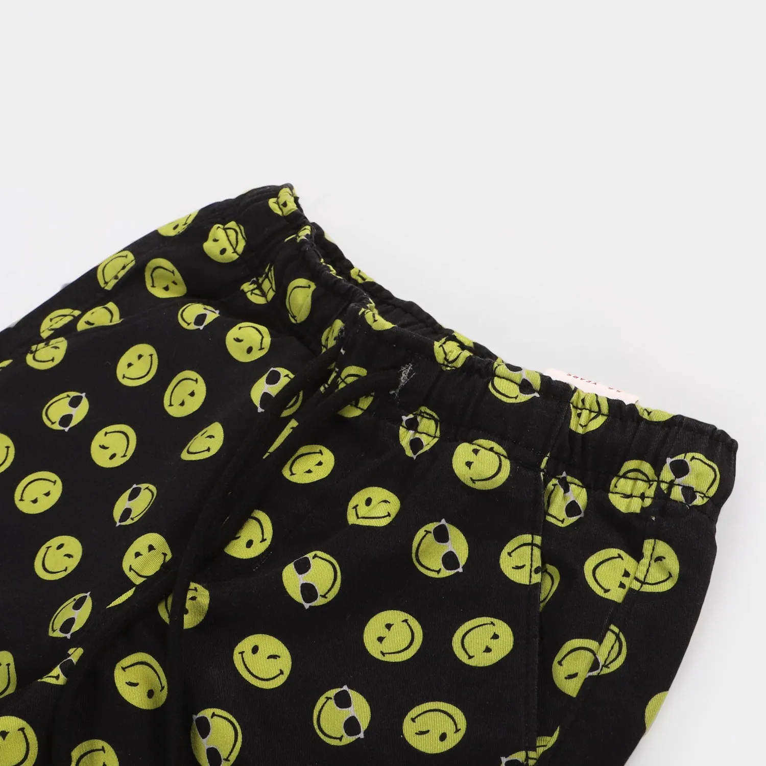 Infant Boys Cotton Short Smile | BLACK