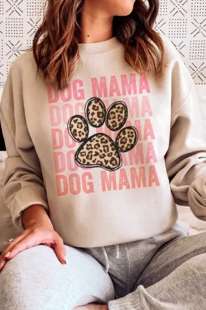 LEOPARD DOG MAMA GRAPHIC SWEATSHIRT