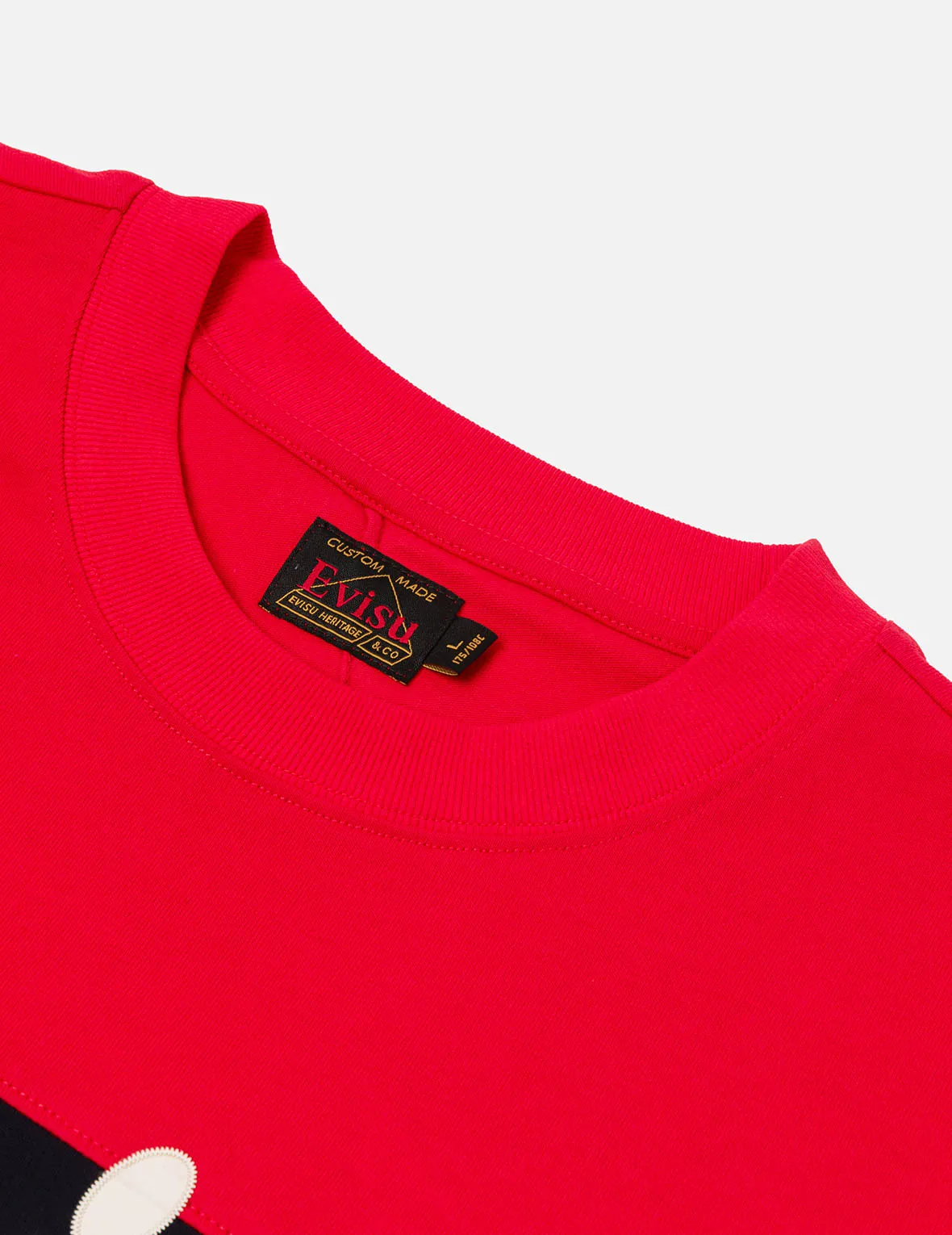 Logo and "91" Appliqué Embroidery Relax Fit Stripe T-Shirt