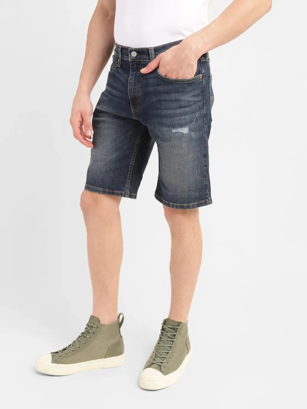 Men's Dark Indigo Regular Fit Shorts