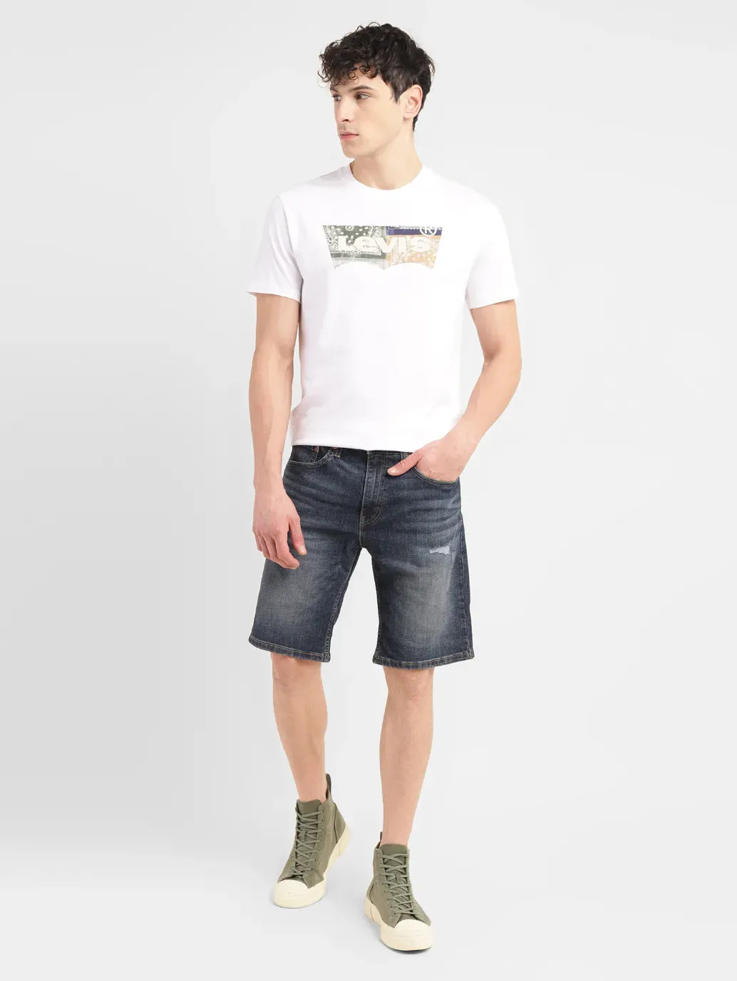 Men's Dark Indigo Regular Fit Shorts