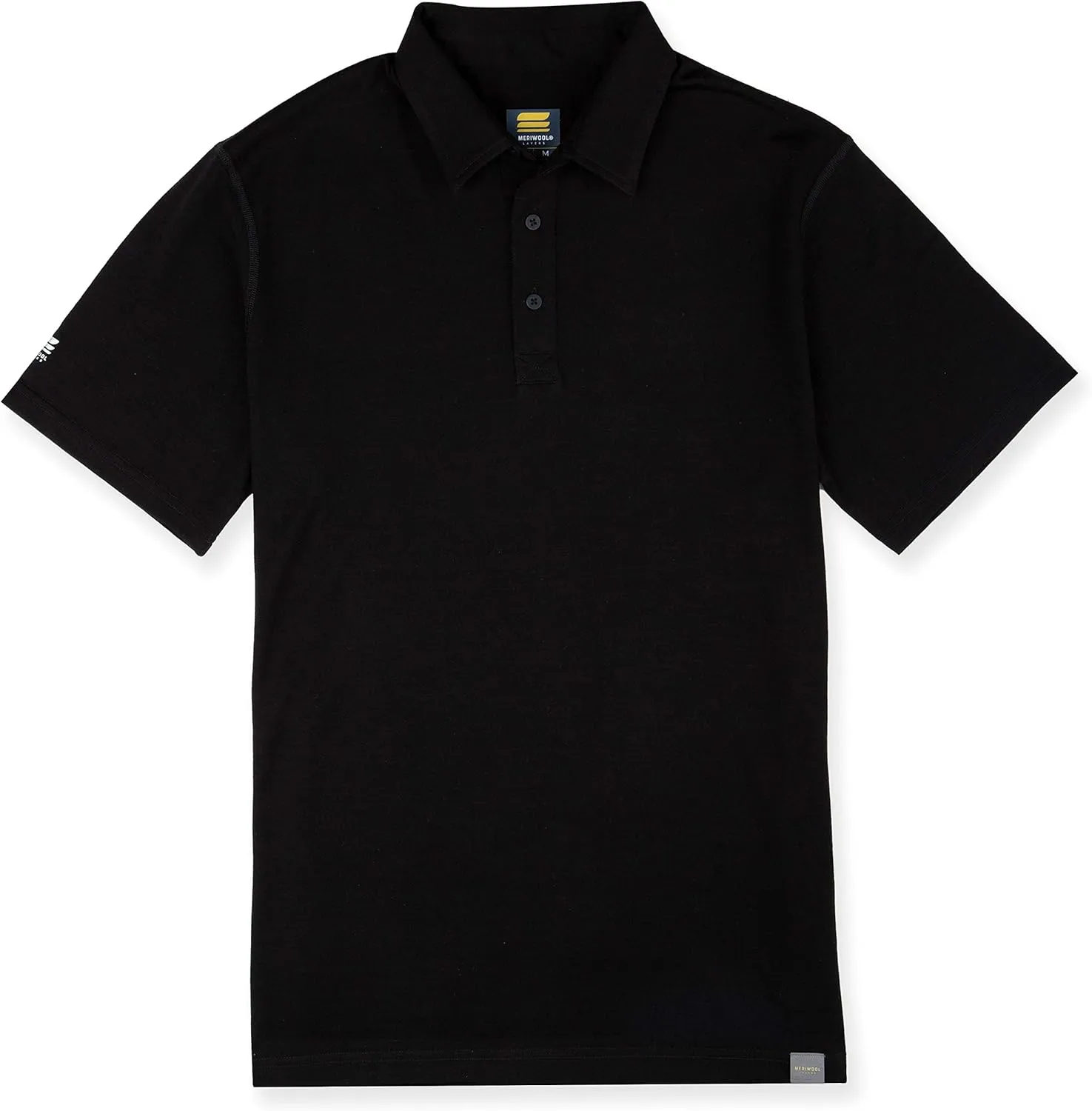 MERIWOOL Mens Short Sleeve Polo Shirt Lightweight Merino Wool Base Layer