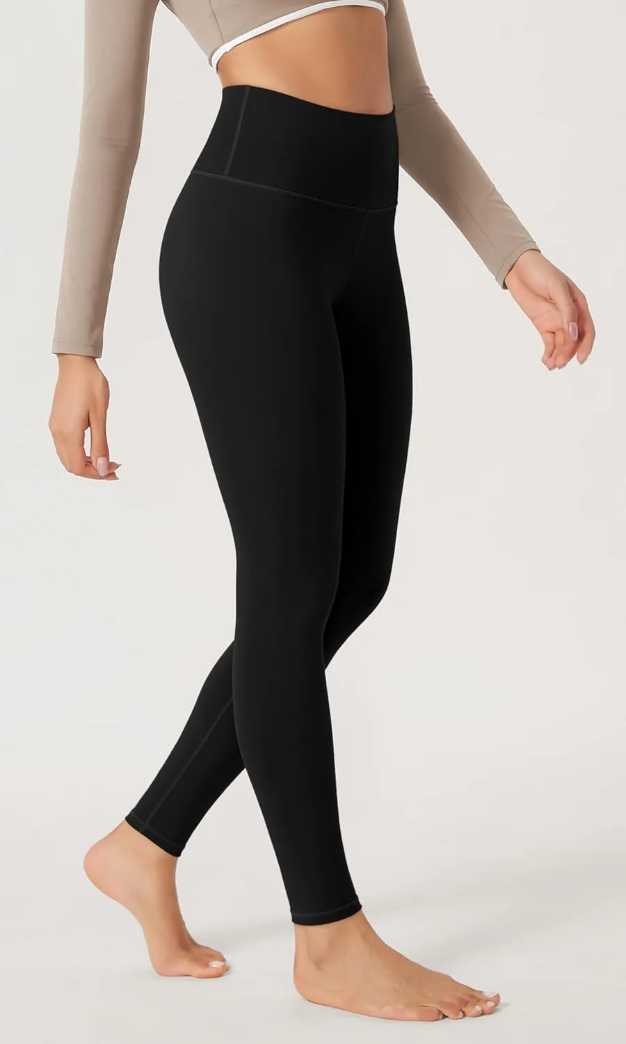 ODODOS Women's High Waist Workout Leggings 2-Pack Tummy Control Yoga Pants - 25" / 28" Inseam, ODLEX Fabric-Squat Proof