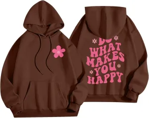 Oversized Hoodies for Women Plus Size Casual Graphic Sweatshirts Y2K Teen Girl Pullover Top Trendy Fall Clothes 2024