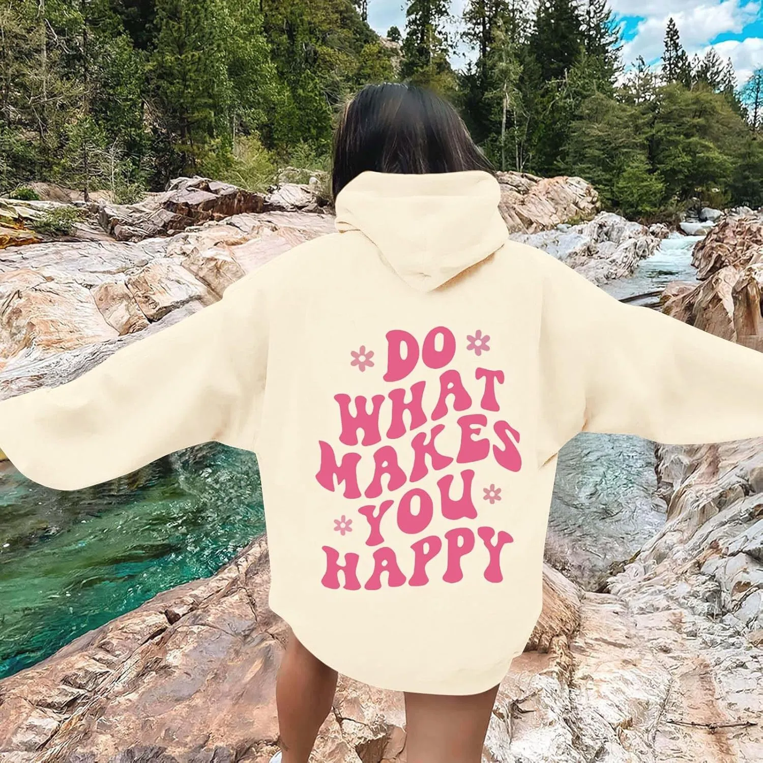 Oversized Hoodies for Women Plus Size Casual Graphic Sweatshirts Y2K Teen Girl Pullover Top Trendy Fall Clothes 2024