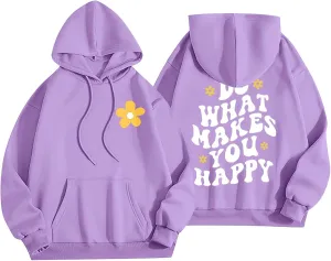 Oversized Hoodies for Women Plus Size Casual Graphic Sweatshirts Y2K Teen Girl Pullover Top Trendy Fall Clothes 2024