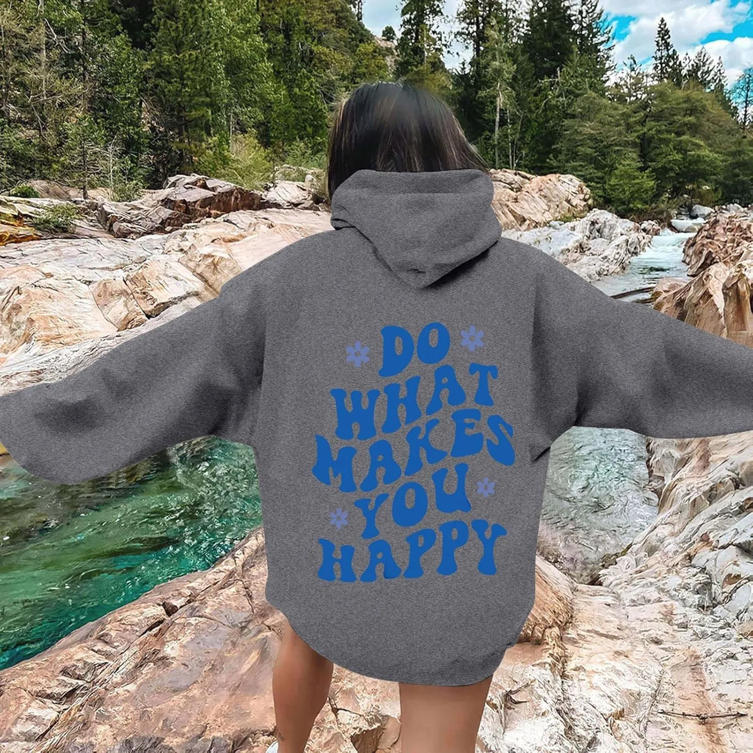 Oversized Hoodies for Women Plus Size Casual Graphic Sweatshirts Y2K Teen Girl Pullover Top Trendy Fall Clothes 2024