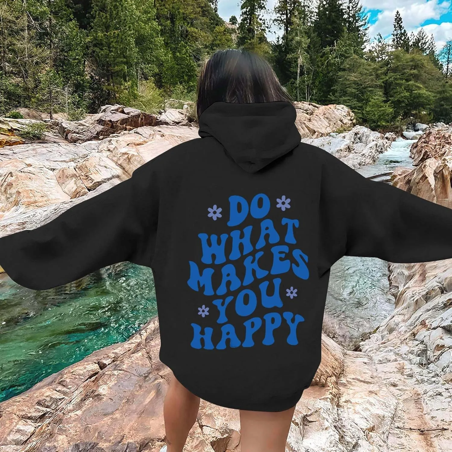 Oversized Hoodies for Women Plus Size Casual Graphic Sweatshirts Y2K Teen Girl Pullover Top Trendy Fall Clothes 2024