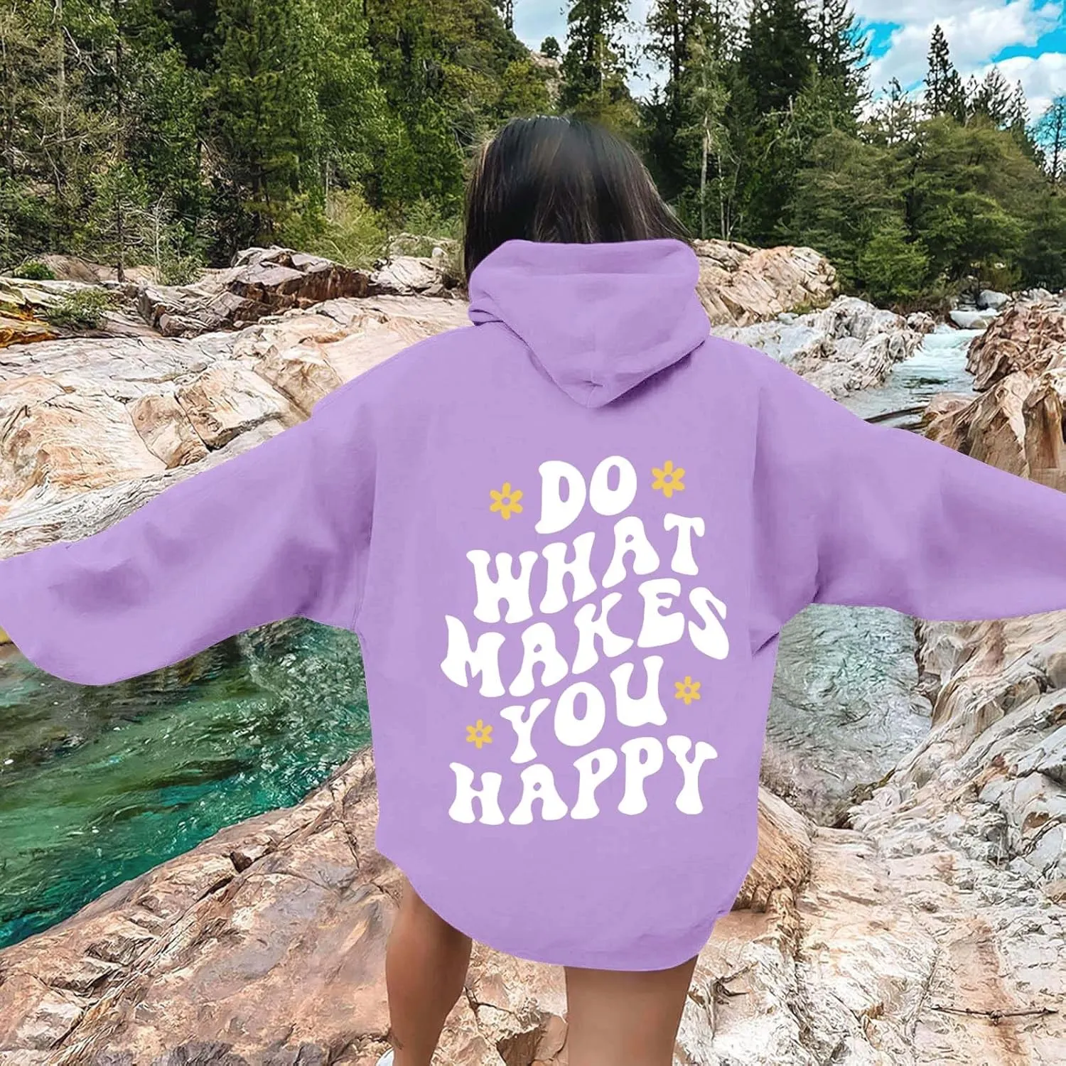 Oversized Hoodies for Women Plus Size Casual Graphic Sweatshirts Y2K Teen Girl Pullover Top Trendy Fall Clothes 2024