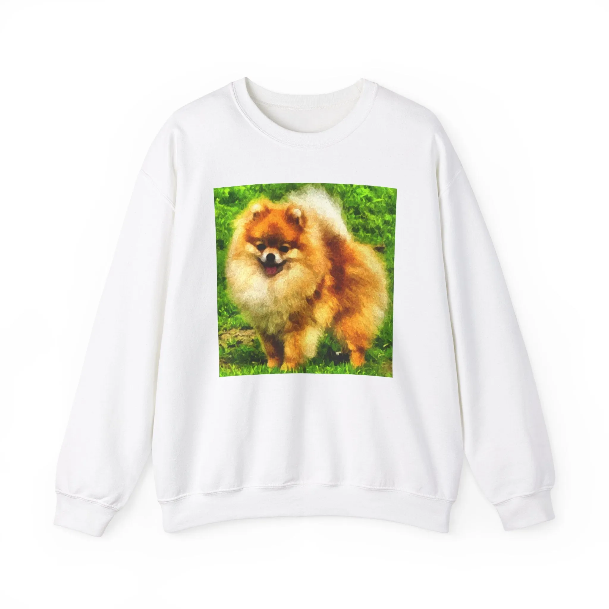 Pomeranian 'Pom Pom' Unisex 50/50 Crewneck Sweatshirt