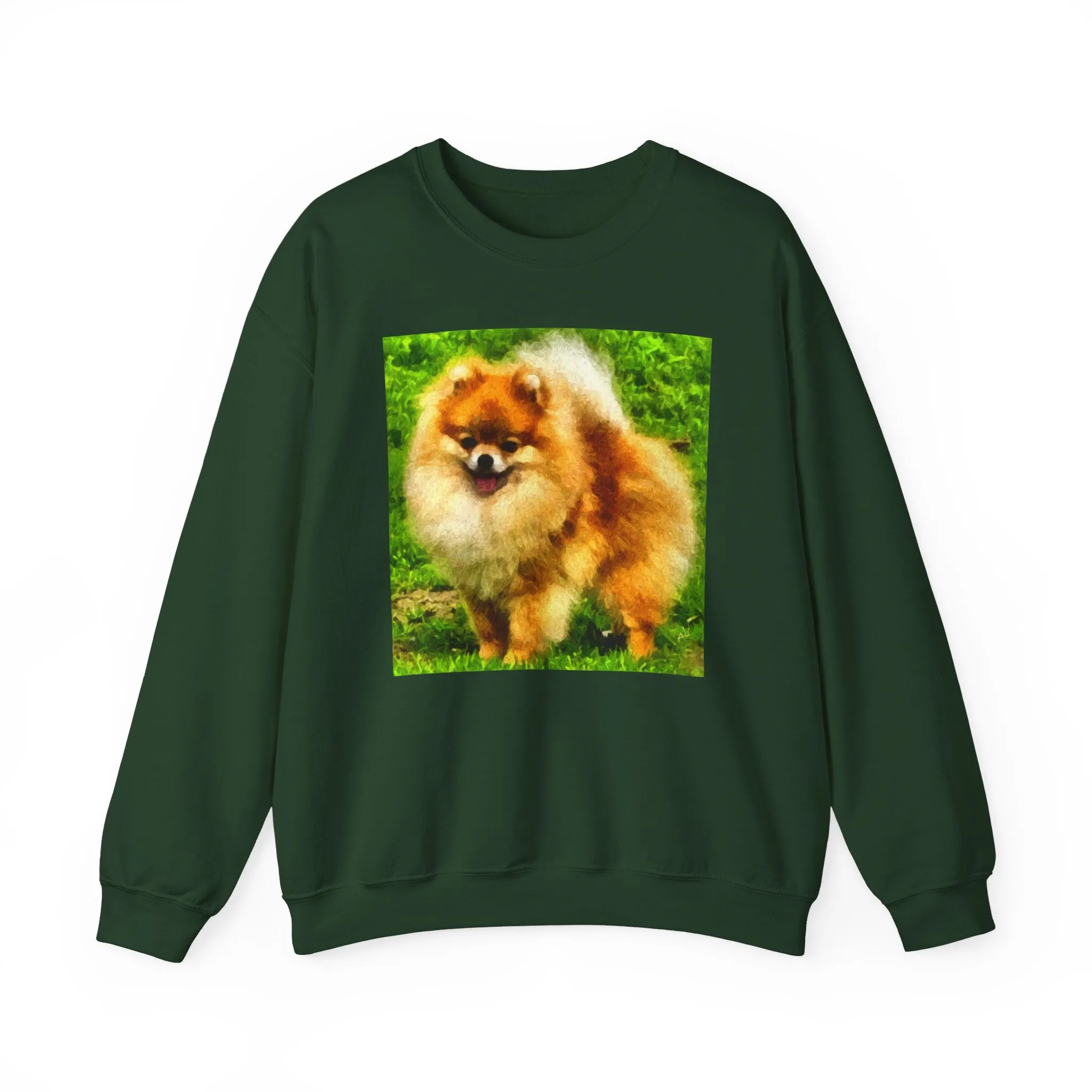 Pomeranian 'Pom Pom' Unisex 50/50 Crewneck Sweatshirt