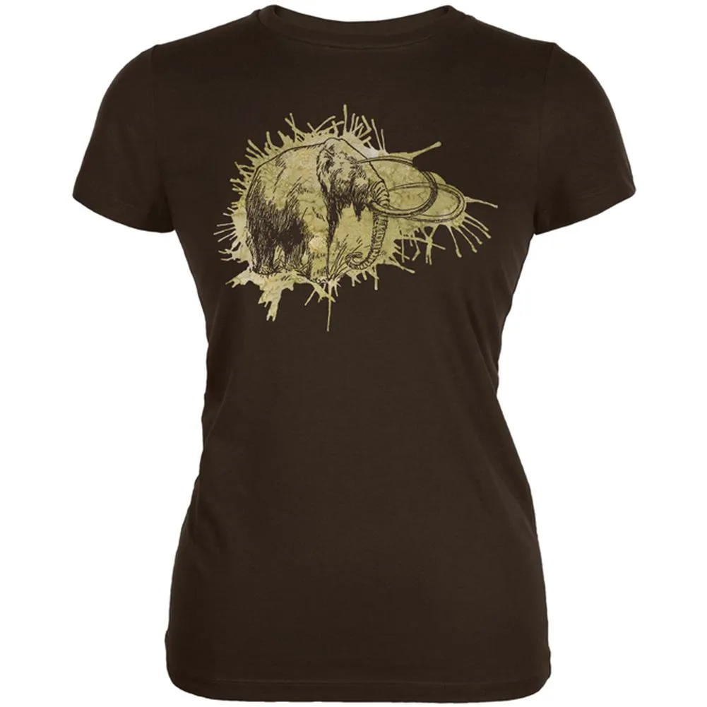 Prehistoric Beasts Wooly Mammoth Juniors Soft T Shirt