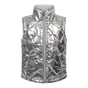 Quilted Reversible Vest with Stars
