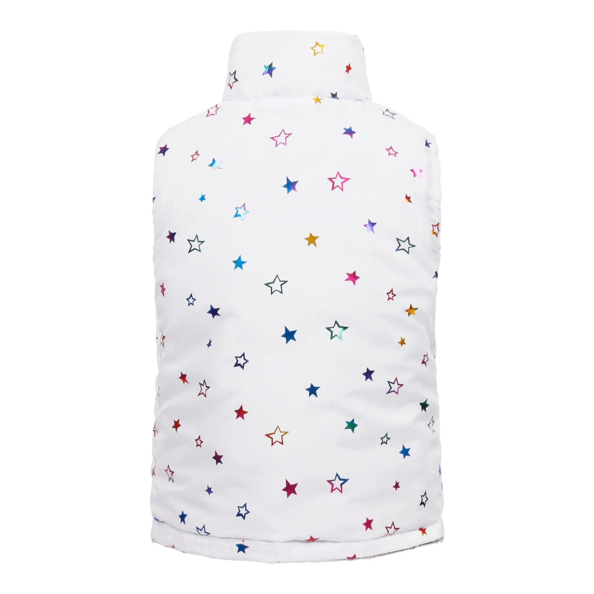 Quilted Reversible Vest with Stars