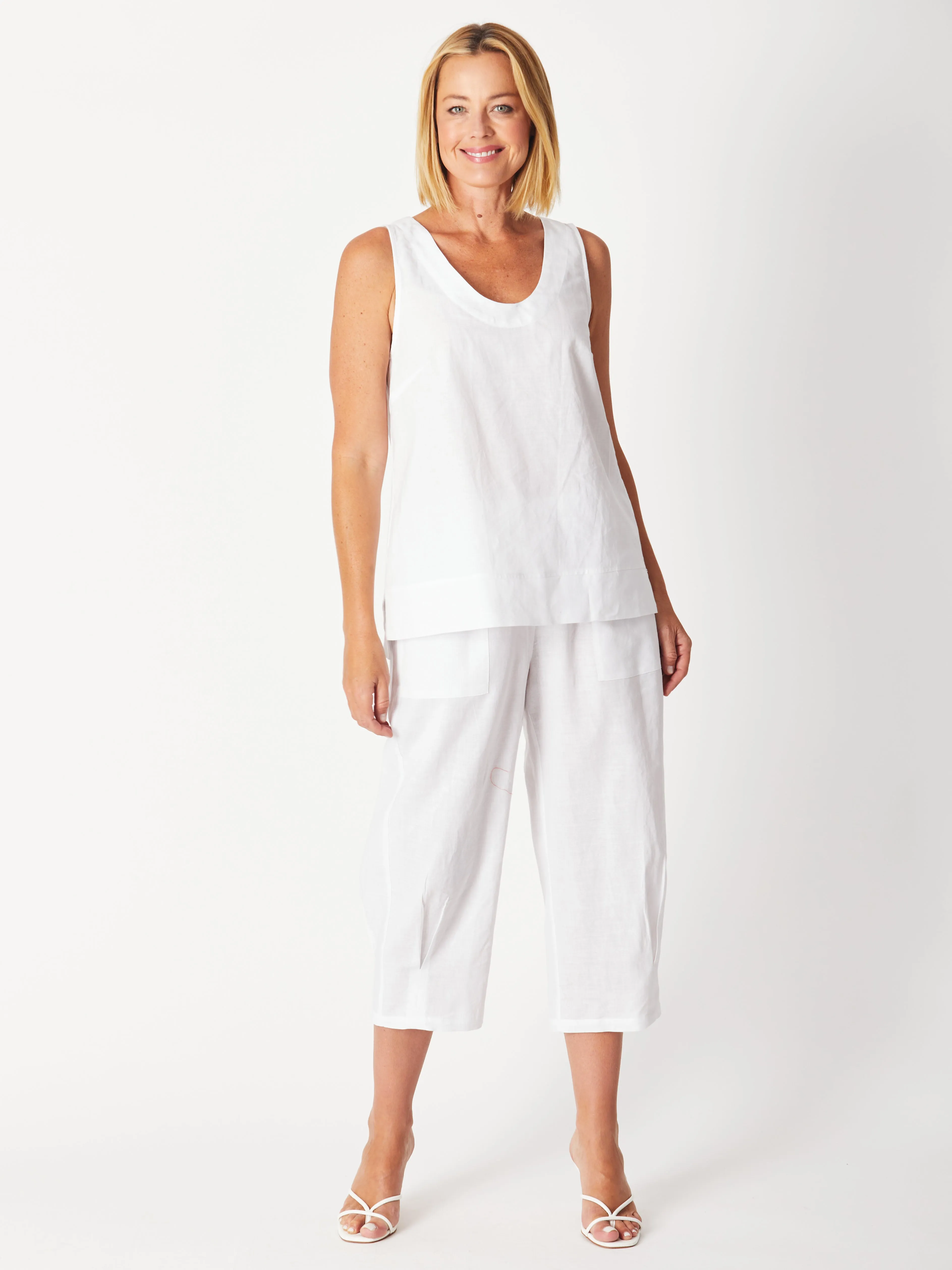 ROMY RELAXED PANT - White 29226 - sw