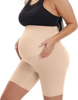Seamless Maternity Shapewear, Prevent Thigh Chaffing, Pregnancy Belly Support, S-5XL