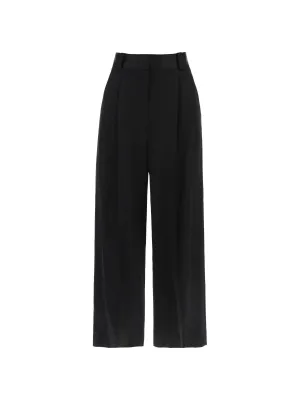 Simone Satin Wide-Leg Trousers