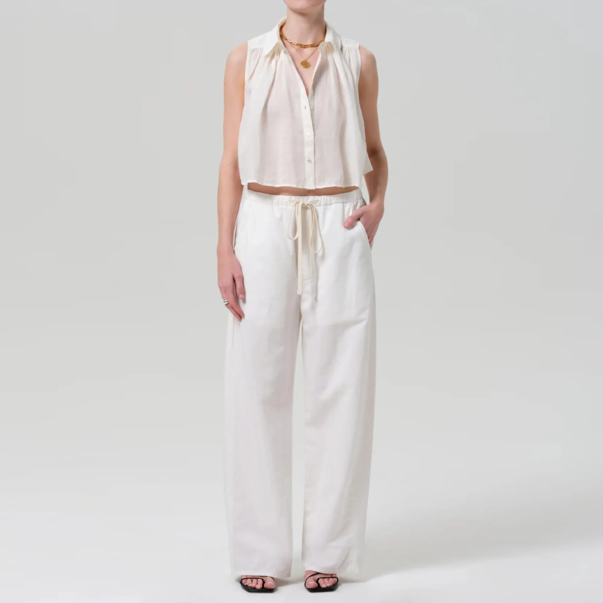 Sleeveless Ambrose Top (Vanilla)