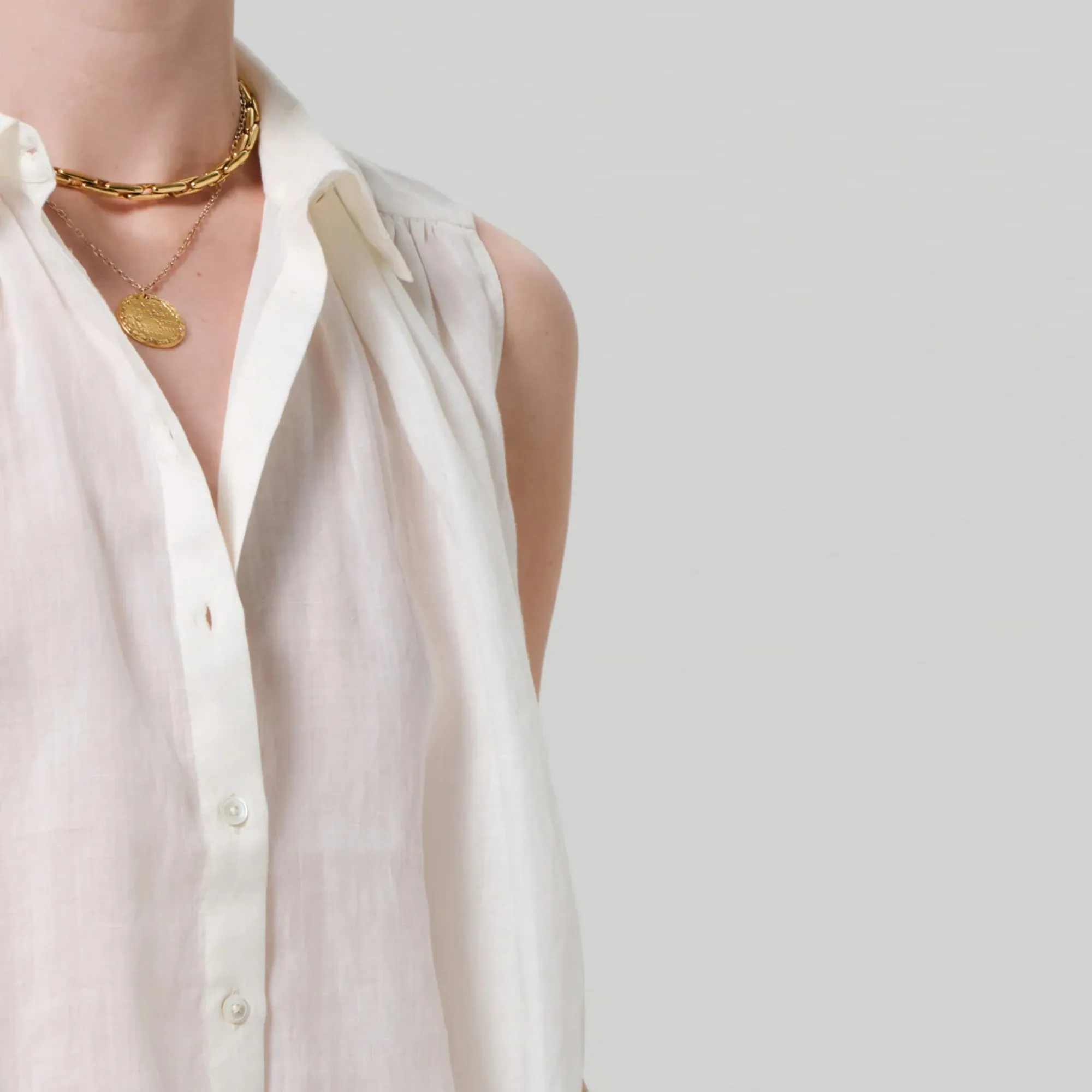 Sleeveless Ambrose Top (Vanilla)
