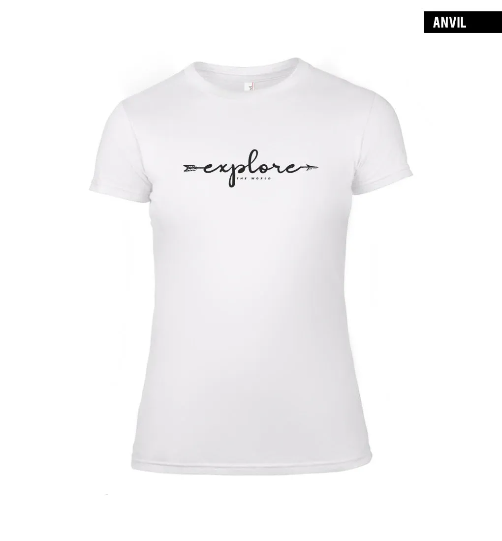 Trendy Women's T-shirt "Explore The World" WTD37