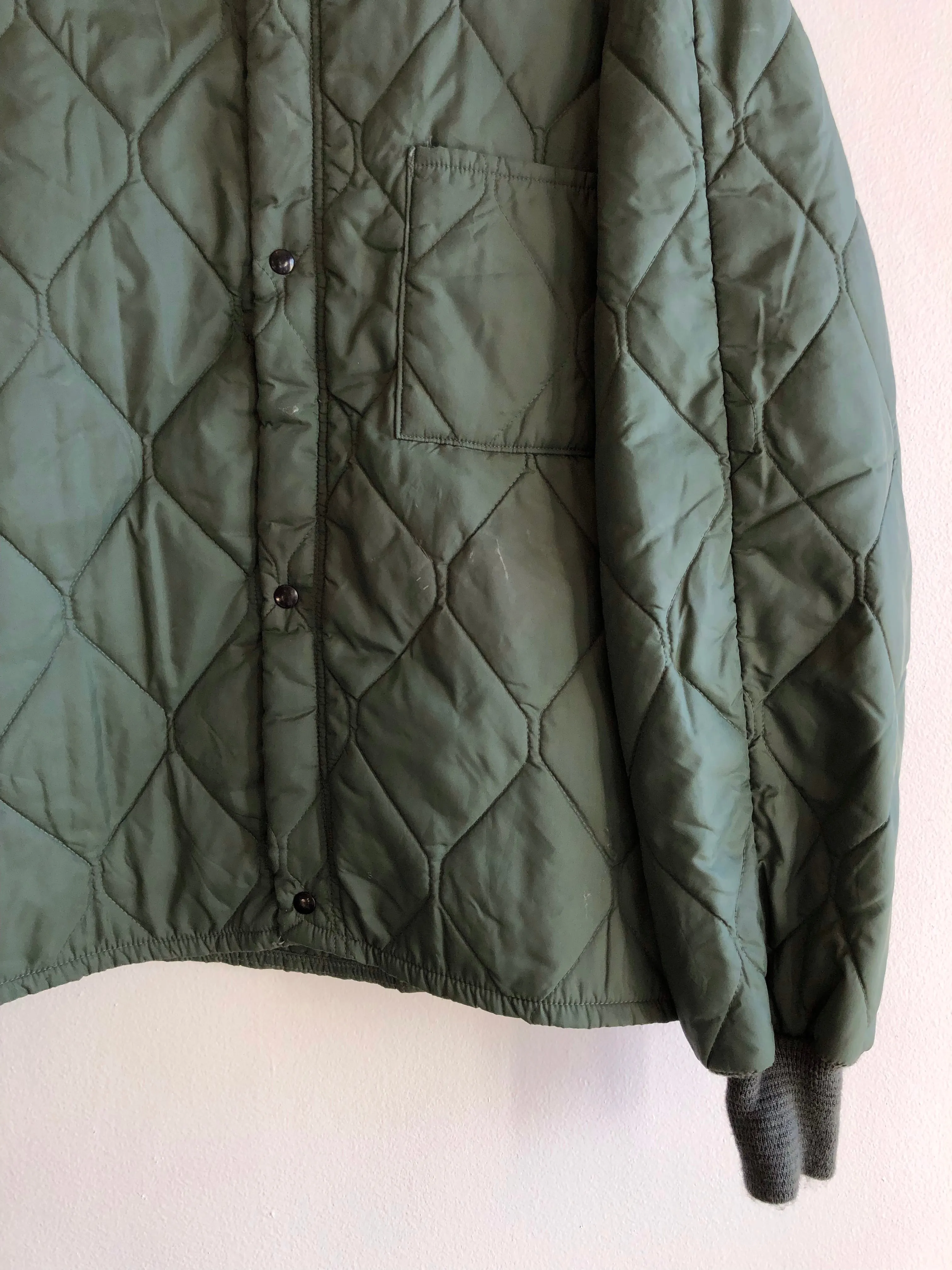 Vintage 1970s Military Quilted Jacket