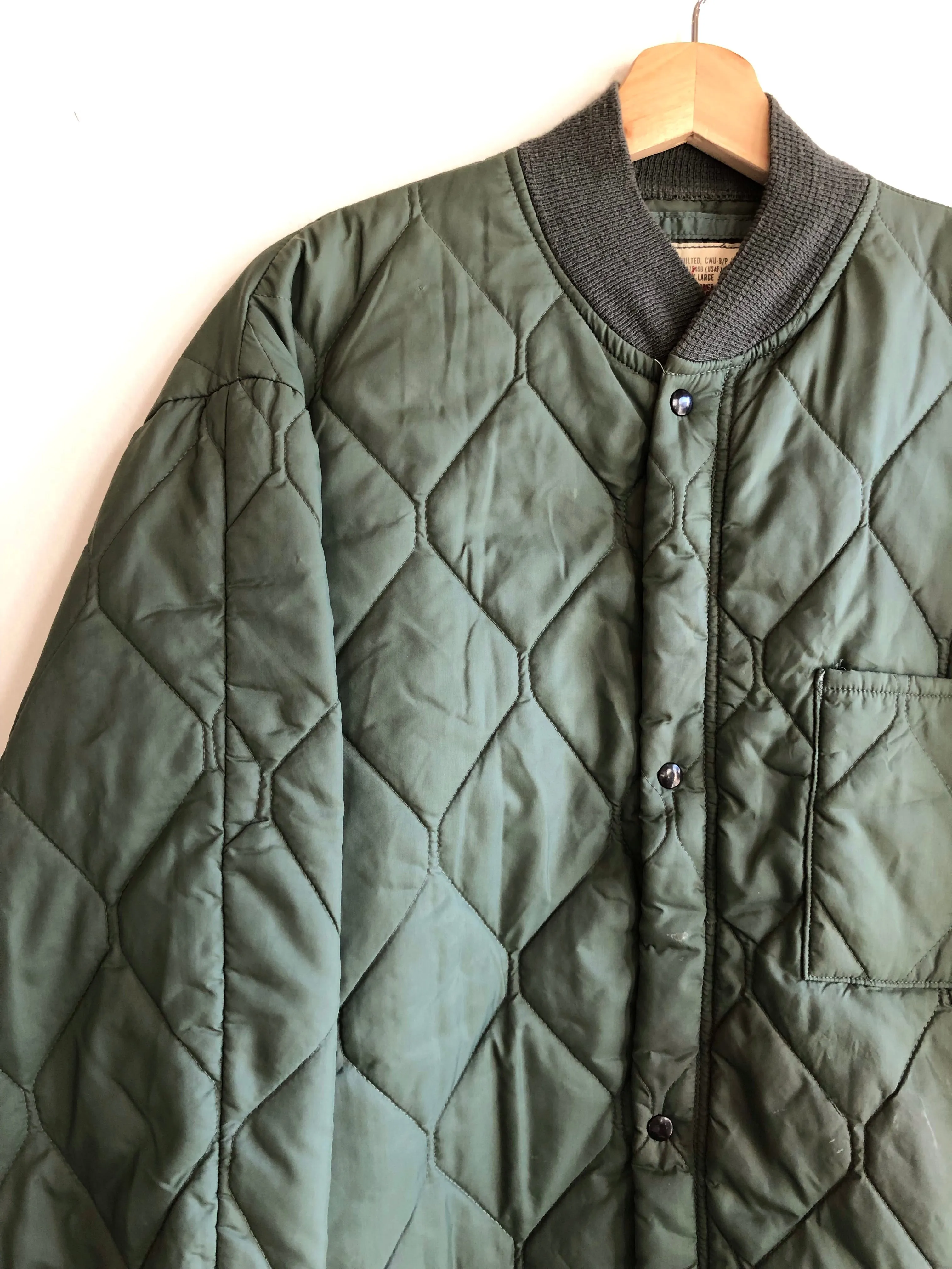 Vintage 1970s Military Quilted Jacket