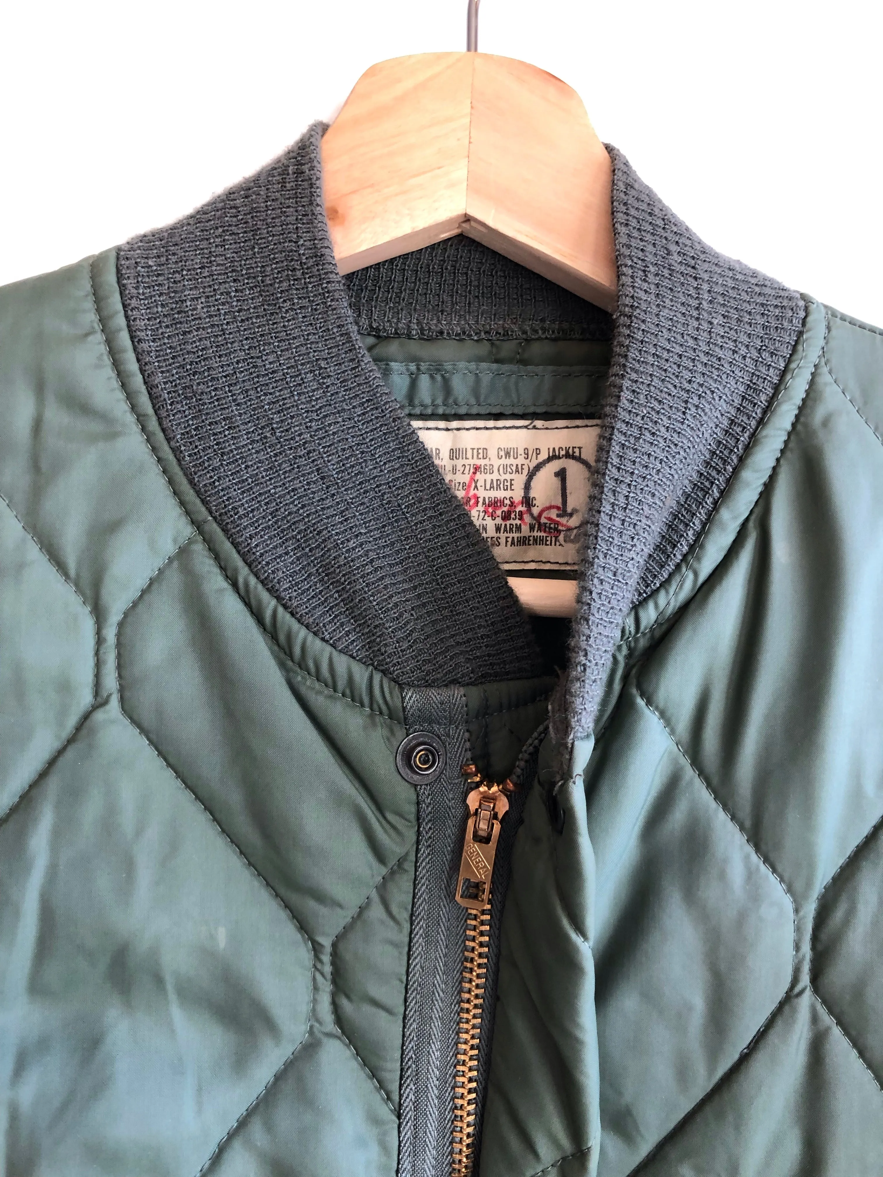 Vintage 1970s Military Quilted Jacket
