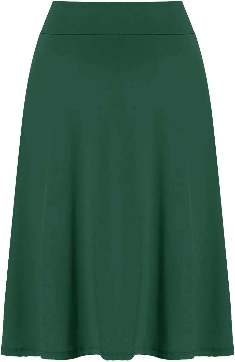 Womens Flared A Line Skirt Dressy Casual Solid Flowy Elegant High Waist Midi Skirt Comfy Stretch Aline Yoga Skirt